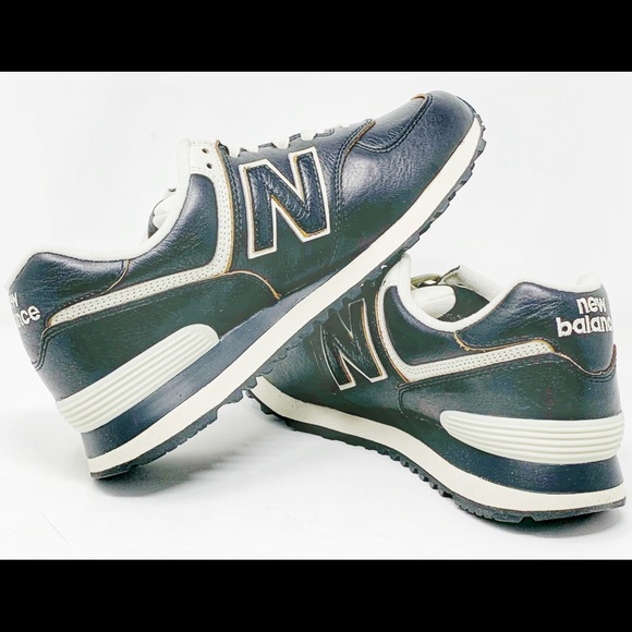 Brand new pair of New Balance 574 Black/Cream - Picture 6 of 9